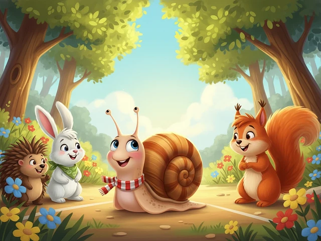 Die kleine Schnecke Spir und das erste Rennen