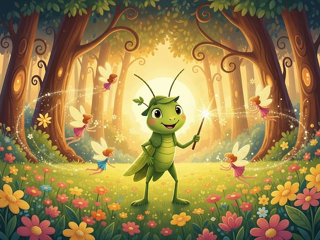Las aventuras de Trillo el saltamontes en el Bosque Encantado
