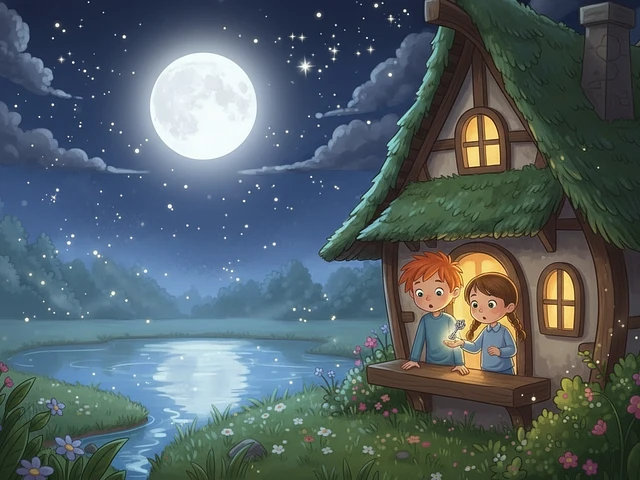 Tommy and Lily. The Moon Key